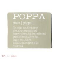 Poppa Definition Grandpa Fathers Day Gifts Mousepad thumb 0