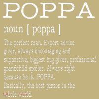 Poppa Definition Grandpa Fathers Day Gifts Mousepad thumb 1