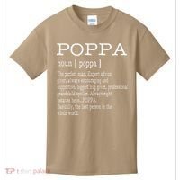 Poppa Definition Grandpa Fathers Day Gifts Kids T-Shirt thumb 0