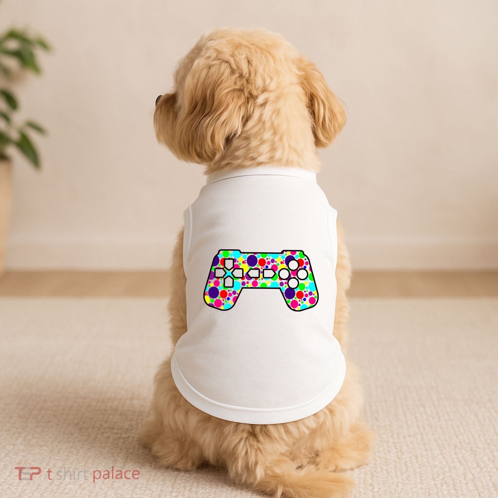 Polka Dots Gamer International Dot Day Doggie Tank