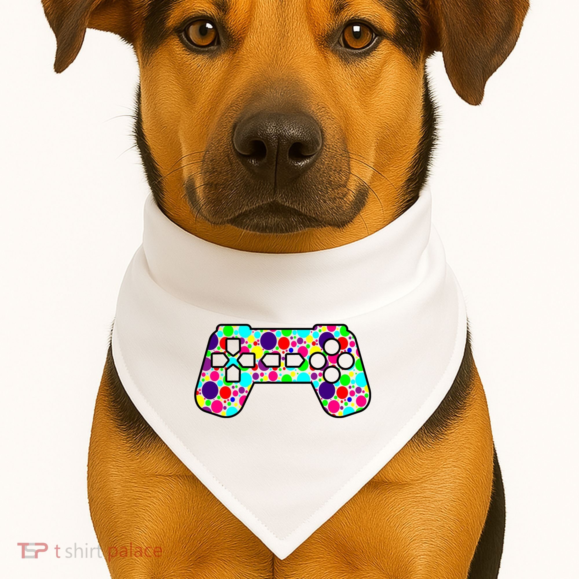 Polka Dots Gamer International Dot Day USA-Made Doggie Bandana