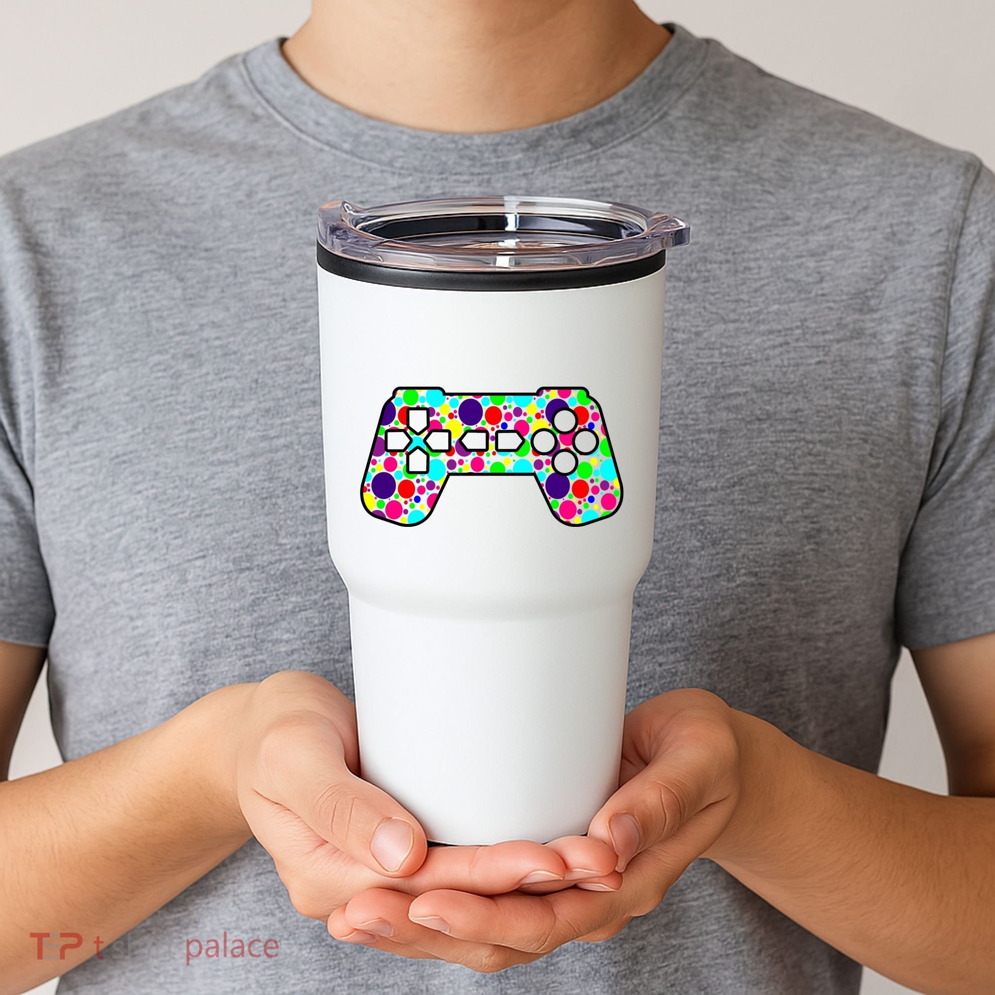 Polka Dots Gamer International Dot Day Tumbler