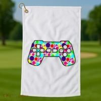 Polka Dots Gamer International Dot Day Golf Towel thumb 1