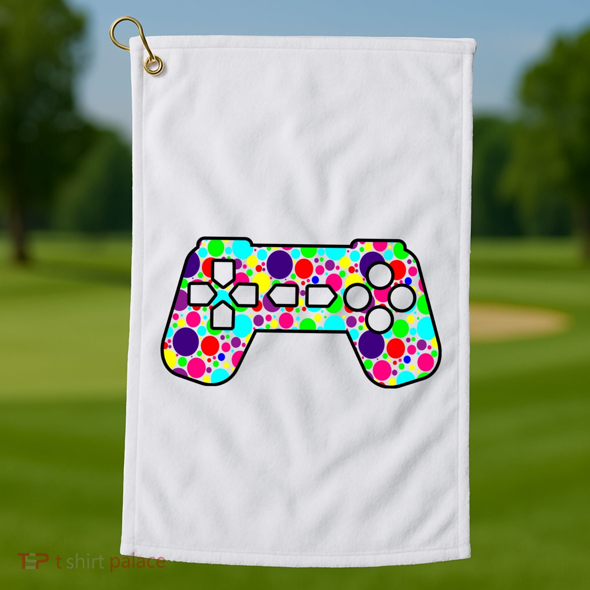 Polka Dots Gamer International Dot Day Golf Towel
