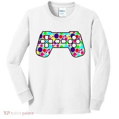 Polka Dots Gamer International Dot Day Kids Long Sleeve Shirt
