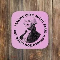 PresidentS Day George Washington Founding Feeling Cute Coaster thumb 0