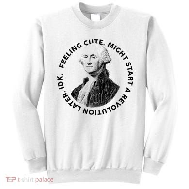 PresidentS Day George Washington Founding Feeling Cute Sweatshirt