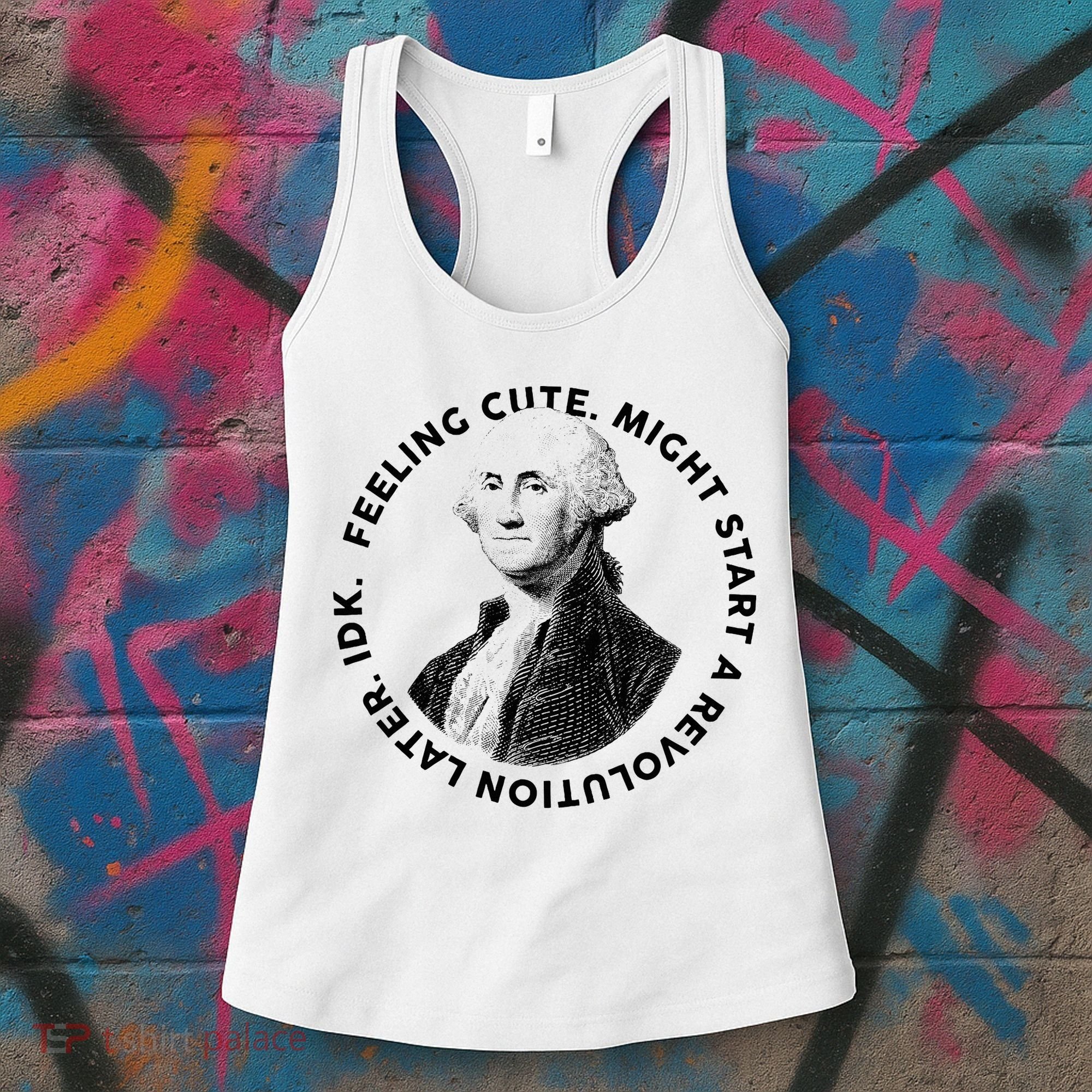 PresidentS Day George Washington Founding Feeling Cute Women's Tank Top