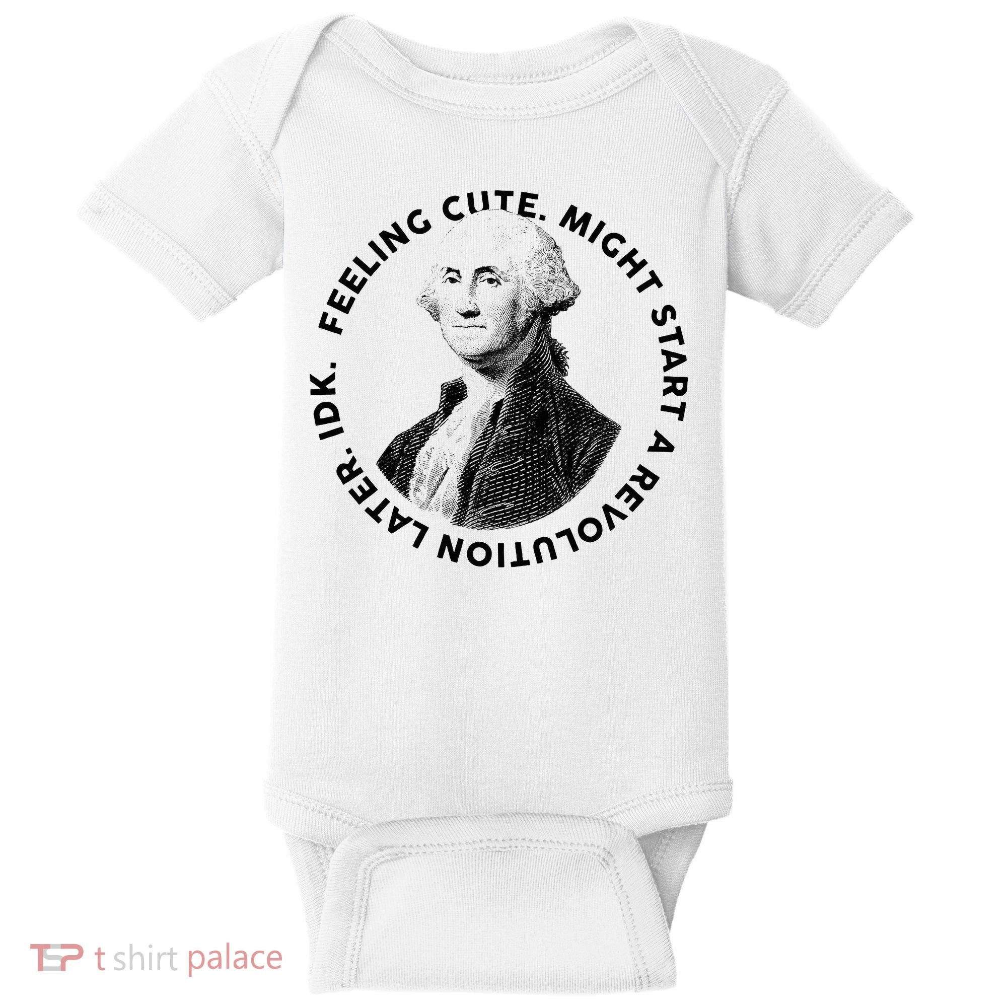 PresidentS Day George Washington Founding Feeling Cute Baby Bodysuit