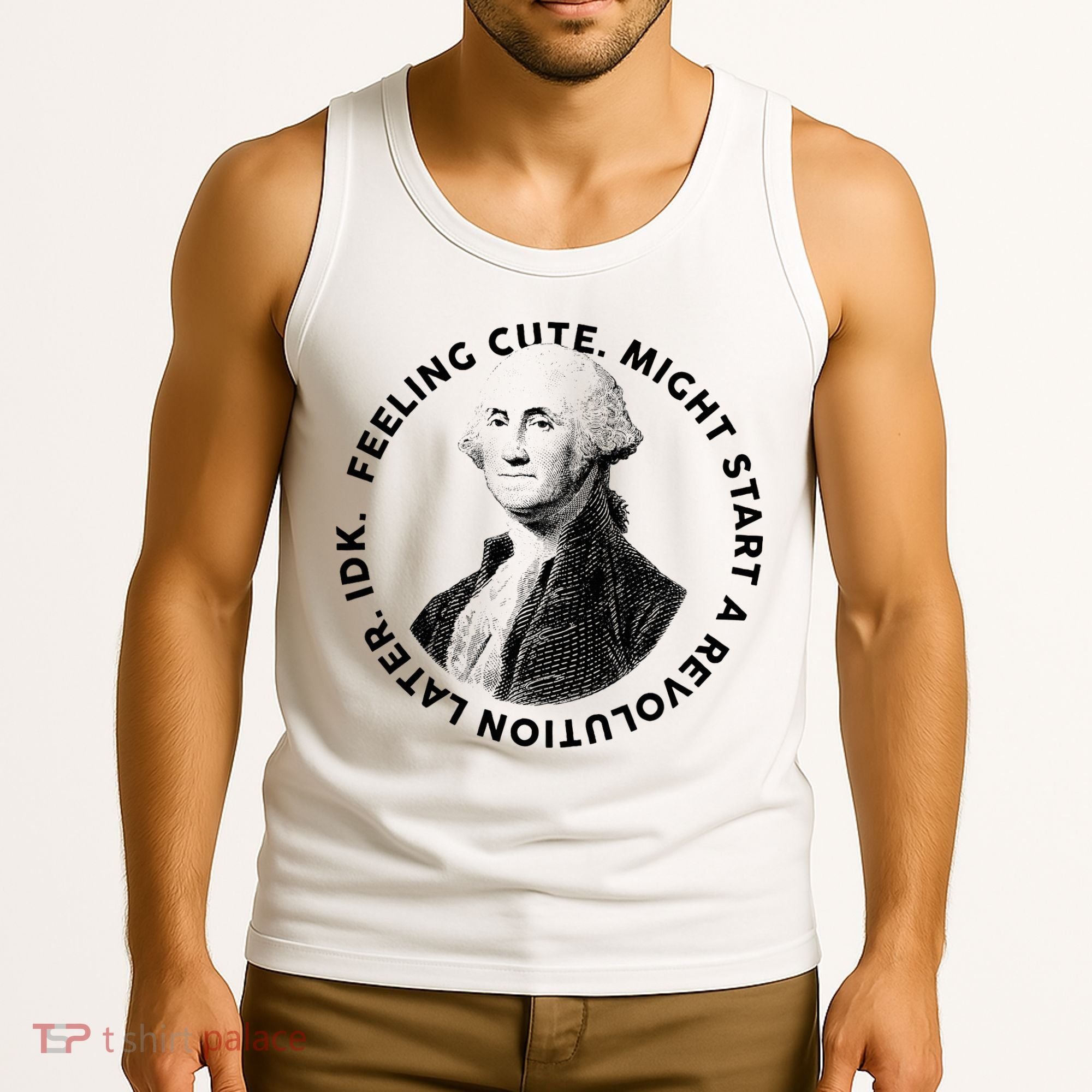 PresidentS Day George Washington Founding Feeling Cute Tank Top