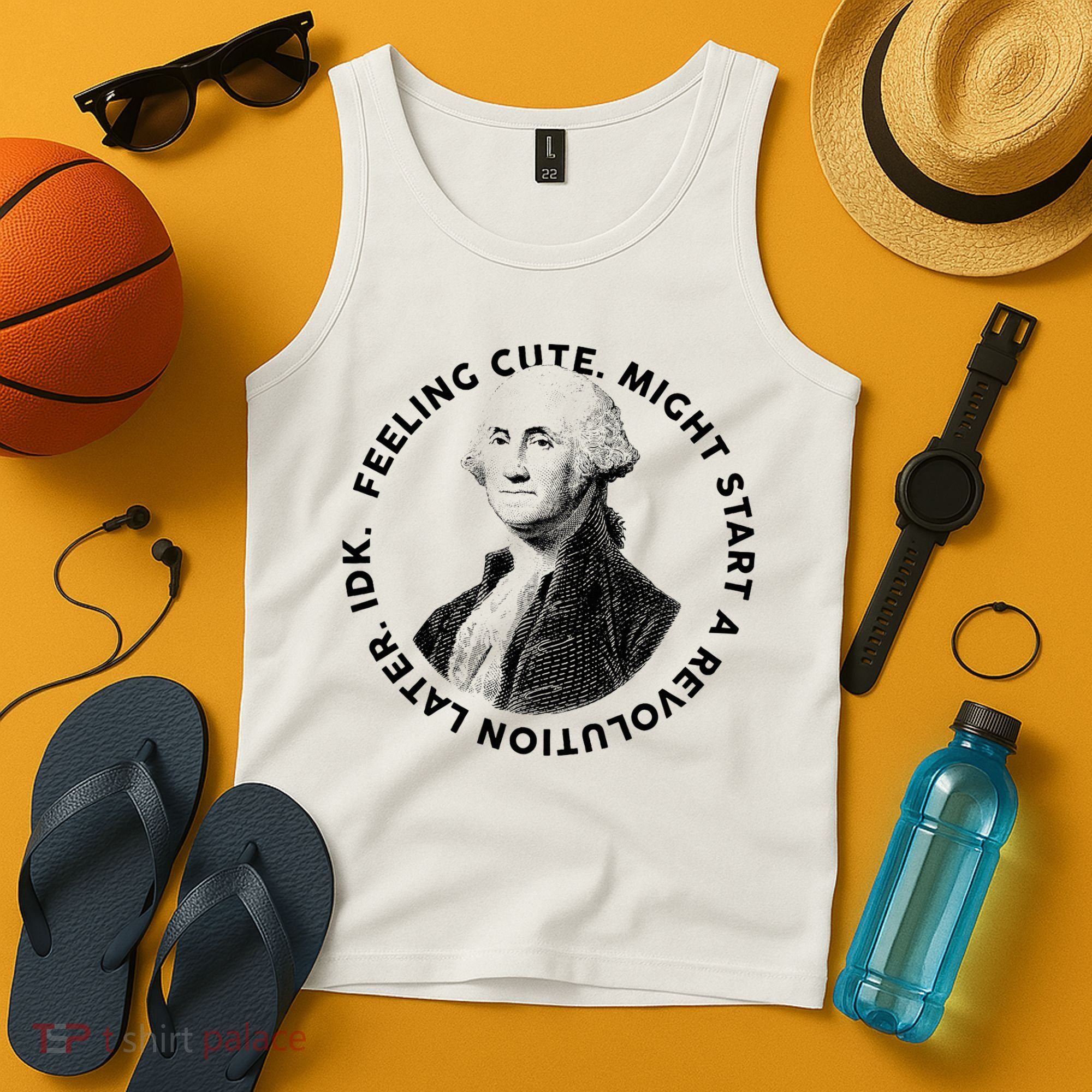PresidentS Day George Washington Founding Feeling Cute Tank Top