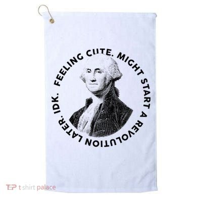 PresidentS Day George Washington Founding Feeling Cute Golf Towel