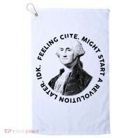 PresidentS Day George Washington Founding Feeling Cute Golf Towel thumb 0
