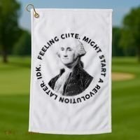 PresidentS Day George Washington Founding Feeling Cute Golf Towel thumb 1
