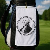 PresidentS Day George Washington Founding Feeling Cute Golf Towel thumb 2