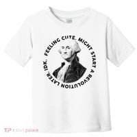 PresidentS Day George Washington Founding Feeling Cute Toddler T-Shirt thumb 0