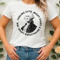 PresidentS Day George Washington Founding Feeling Cute Women's T-Shirt thumb 2