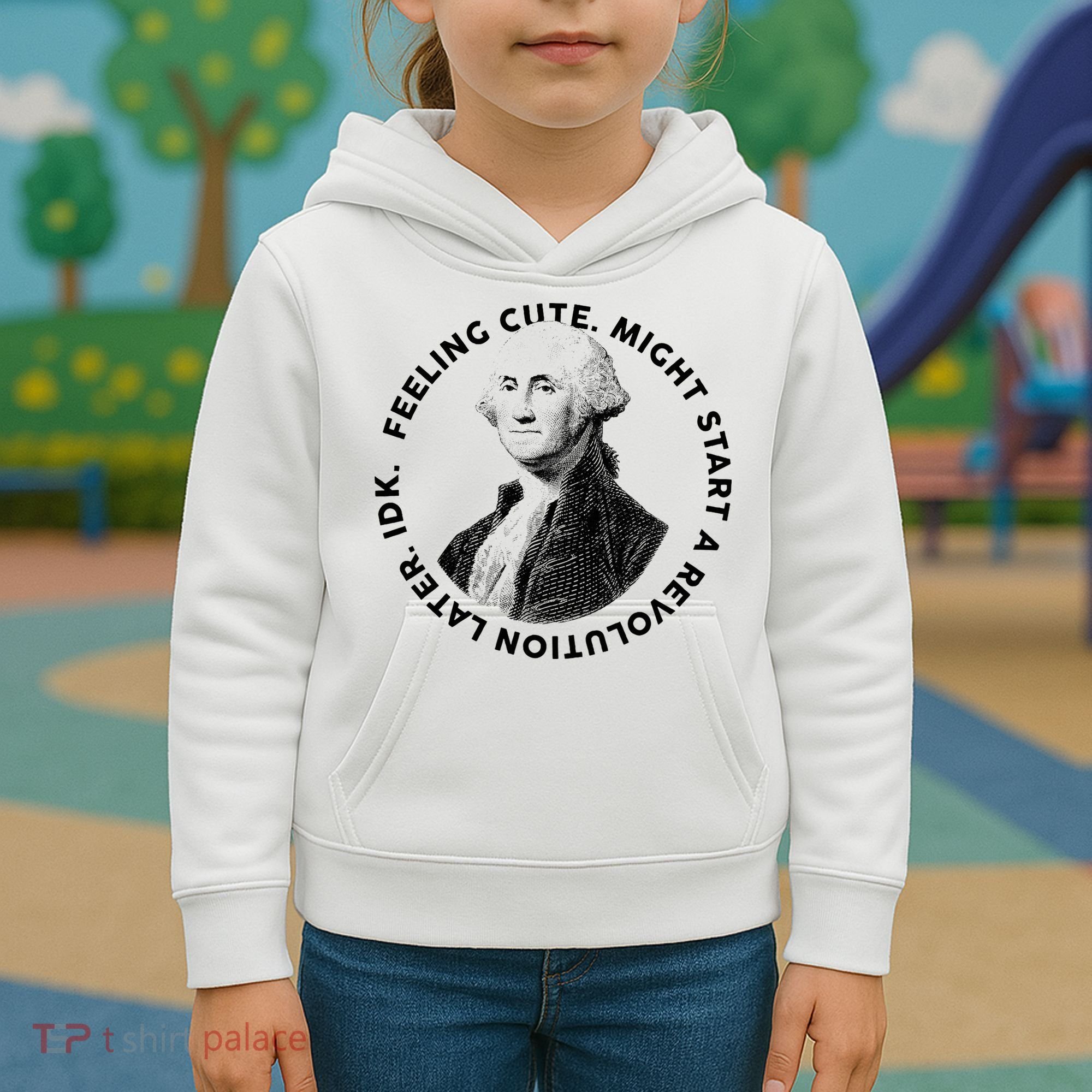 PresidentS Day George Washington Founding Feeling Cute Kids Hoodie