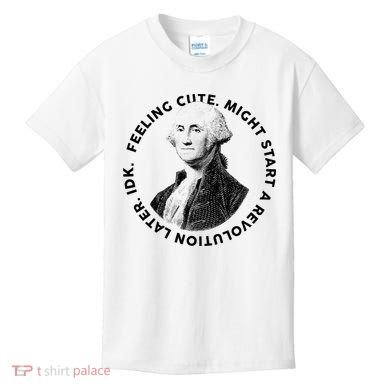 PresidentS Day George Washington Founding Feeling Cute Kids T-Shirt