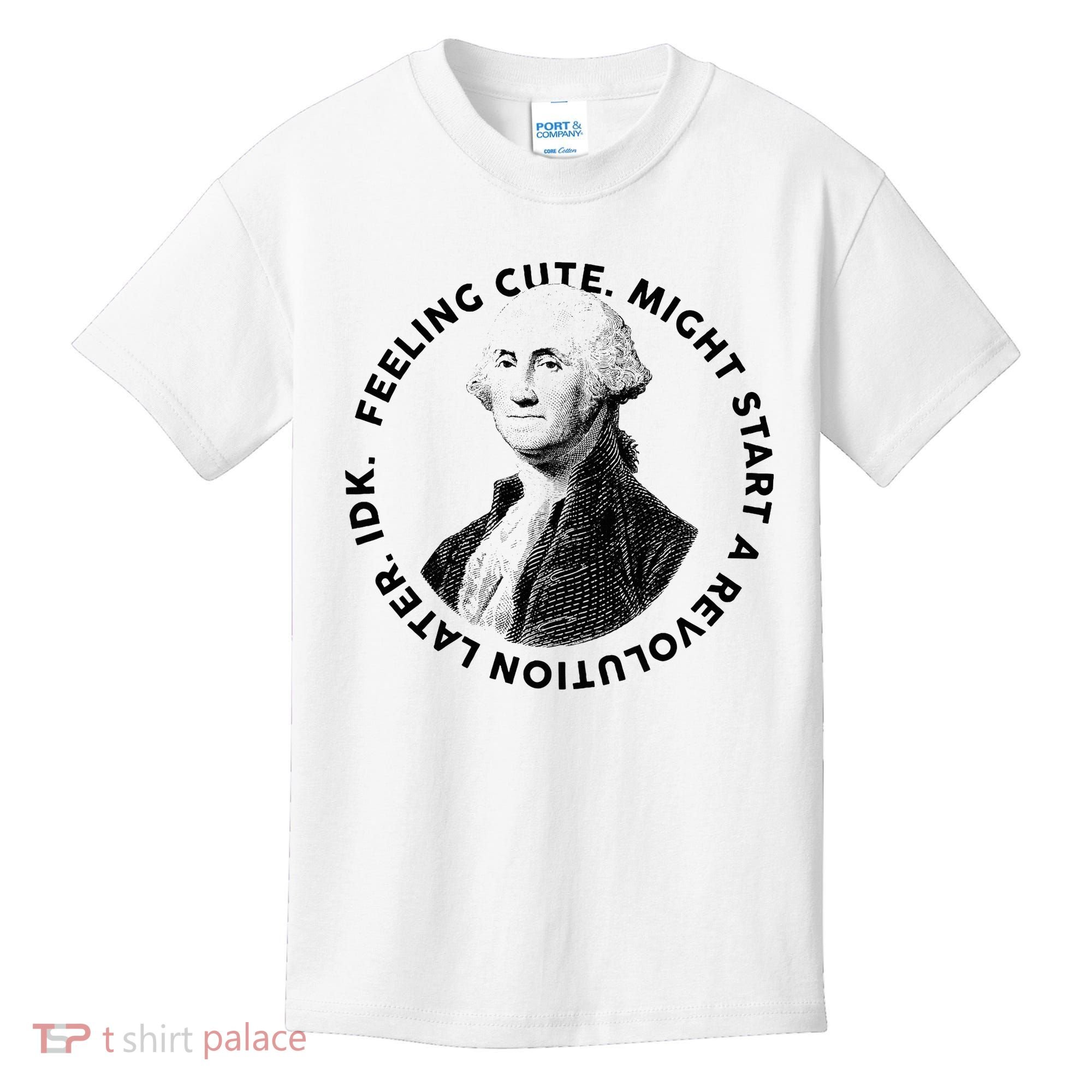 PresidentS Day George Washington Founding Feeling Cute Kids T-Shirt