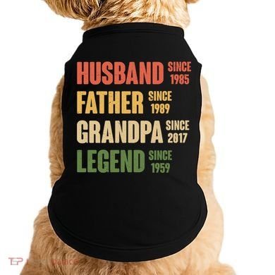 Personalized Dad Grandpa Gift Fathers Day Custom Doggie Tank
