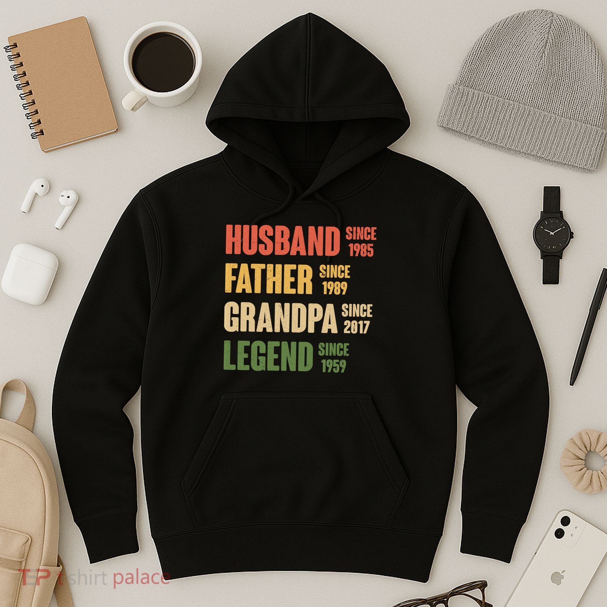 Personalized Dad Grandpa Gift Fathers Day Custom Hoodie