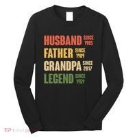 Personalized Dad Grandpa Gift Fathers Day Custom Long Sleeve Shirt thumb 0