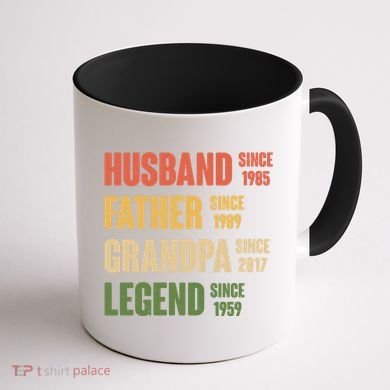 Personalized Dad Grandpa Gift Fathers Day Custom Coffee Mug back
