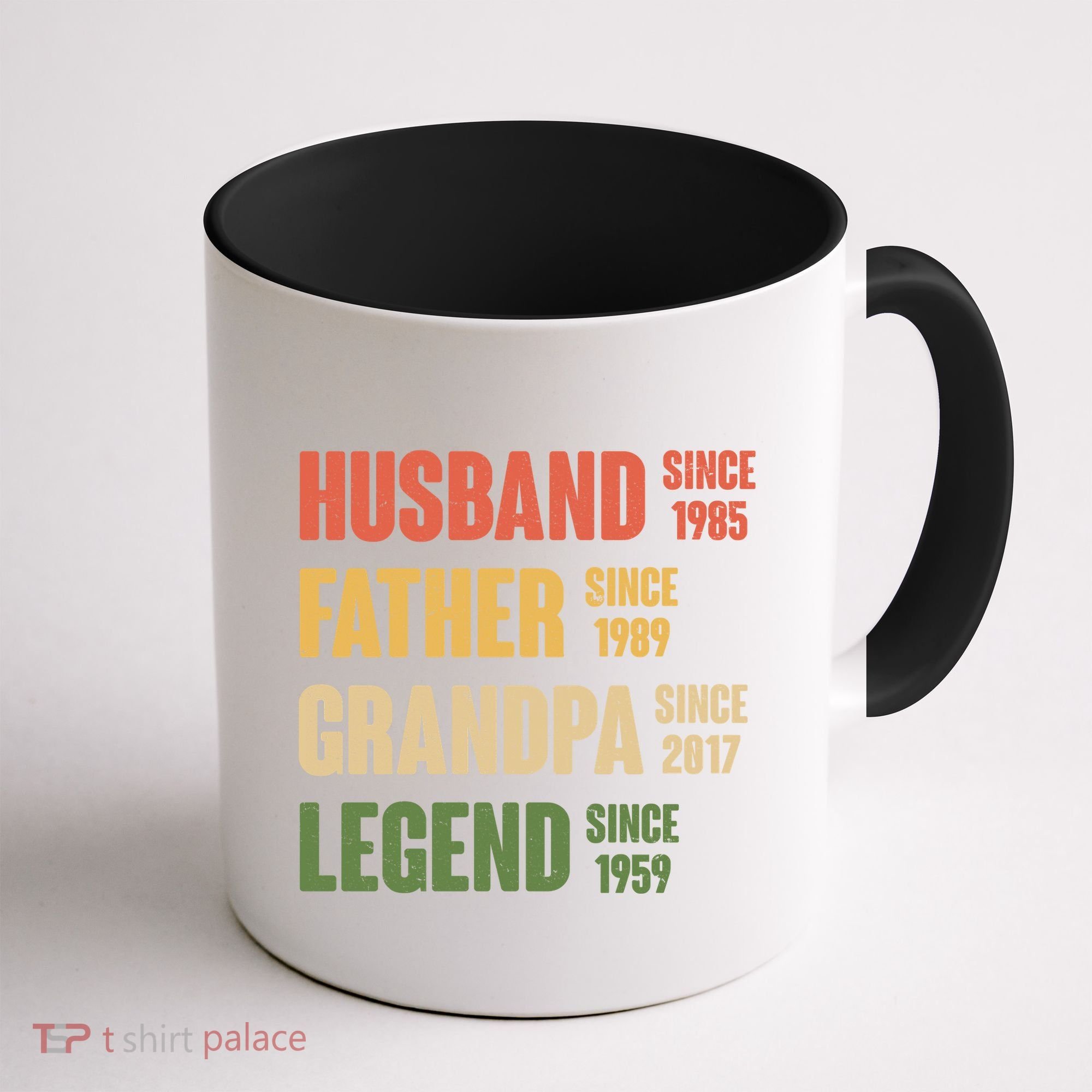 Personalized Dad Grandpa Gift Fathers Day Custom Coffee Mug
