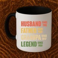 Personalized Dad Grandpa Gift Fathers Day Custom Coffee Mug thumb 2