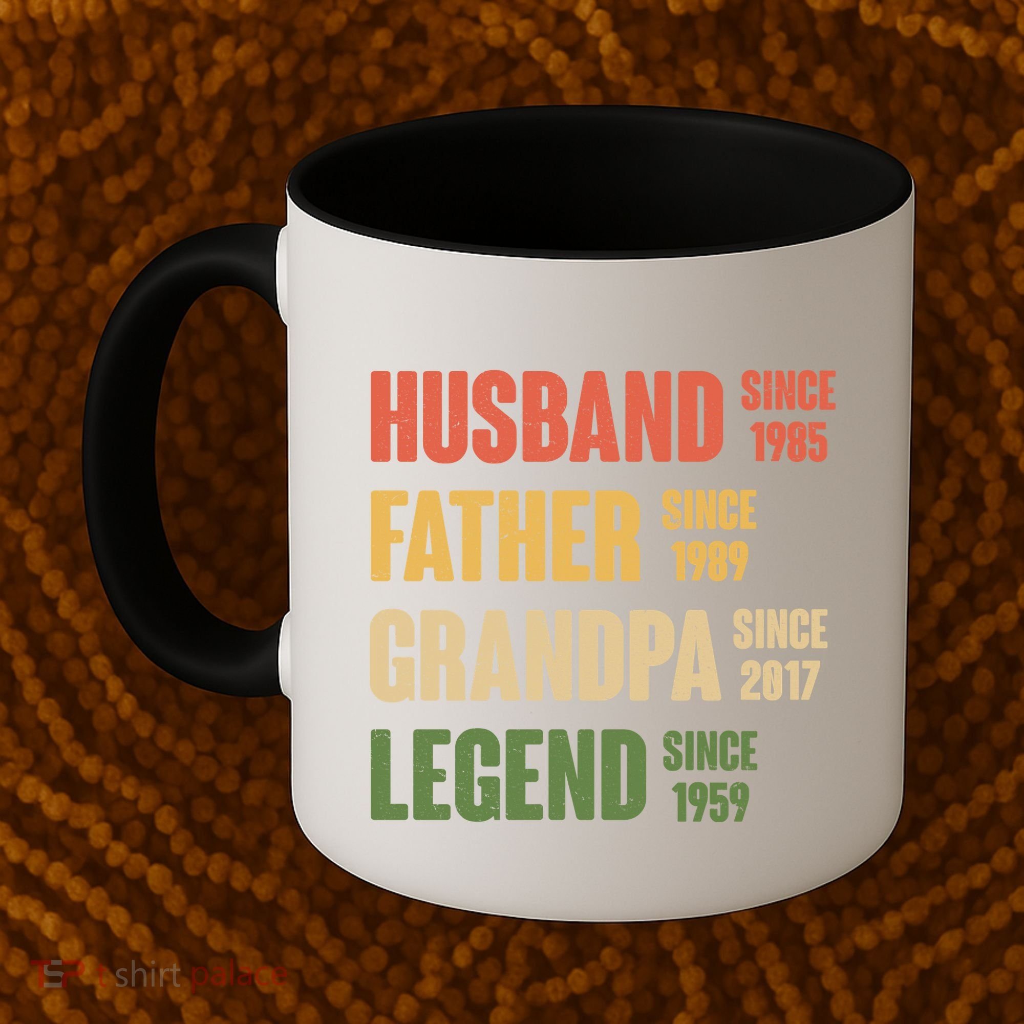 Personalized Dad Grandpa Gift Fathers Day Custom Coffee Mug