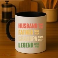Personalized Dad Grandpa Gift Fathers Day Custom Coffee Mug thumb 4