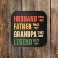 Personalized Dad Grandpa Gift Fathers Day Custom Coaster thumb 0