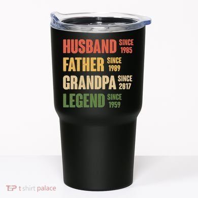 Personalized Dad Grandpa Gift Fathers Day Custom Tumbler