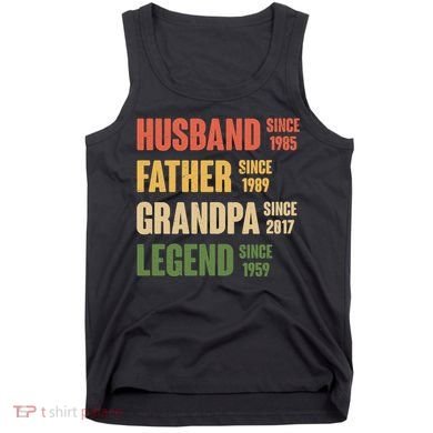 Personalized Dad Grandpa Gift Fathers Day Custom Tank Top