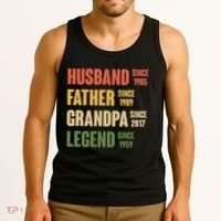 Personalized Dad Grandpa Gift Fathers Day Custom Tank Top thumb 3