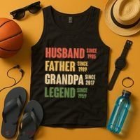 Personalized Dad Grandpa Gift Fathers Day Custom Tank Top thumb 4