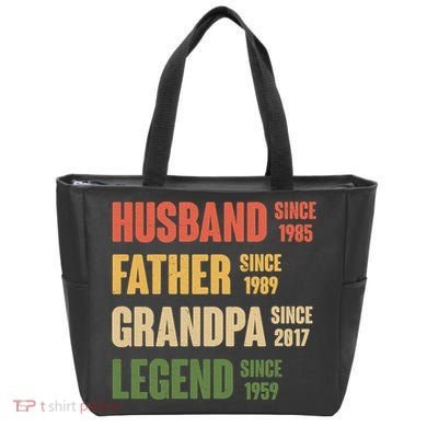 Personalized Dad Grandpa Gift Fathers Day Custom Tote Bag