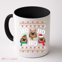 Pekingese Dog Ho Ho Ho Merry Christmas Dad Mom Ugly Sweater Gift Coffee Mug thumb 0
