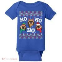 Pekingese Dog Ho Ho Ho Merry Christmas Dad Mom Ugly Sweater Gift Baby Bodysuit thumb 0