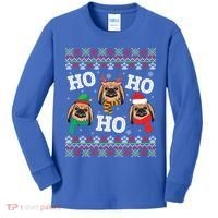 Pekingese Dog Ho Ho Ho Merry Christmas Dad Mom Ugly Sweater Gift Kids Long Sleeve Shirt thumb 0