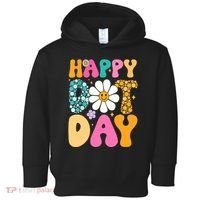 Polka Dot Hippie Flowers Smile Face Groovy Teacher Happy Dot Day Gift Toddler Hoodie thumb 0