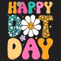 Polka Dot Hippie Flowers Smile Face Groovy Teacher Happy Dot Day Gift Golf Towel thumb 3