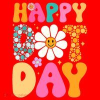 Polka Dot Hippie Flowers Smile Face Groovy Teacher Happy Dot Day Gift Santa Hat thumb 1