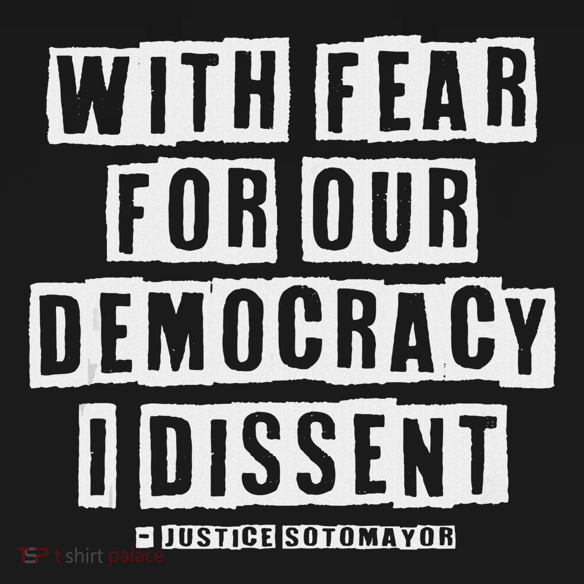 Pro Democracy I Dissent Strong Support Doggie Tank
