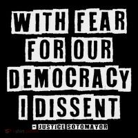 Pro Democracy I Dissent Strong Support Coaster thumb 2
