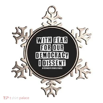 Pro Democracy I Dissent Strong Support Ornament