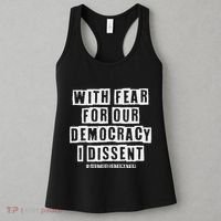 Pro Democracy I Dissent Strong Support Women's Tank Top thumb 3