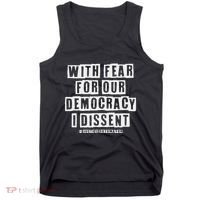 Pro Democracy I Dissent Strong Support Tank Top thumb 0