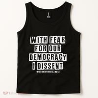 Pro Democracy I Dissent Strong Support Tank Top thumb 2